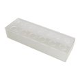 thumbnail image 4 of Florero de acrílico Floreros florales Centro de mesa Rectangular transparente para mesa de comedor para decoraciones de bodas Arreglo floral de fiesta 30x10x6.5cm Soledad florero, 4 of 10