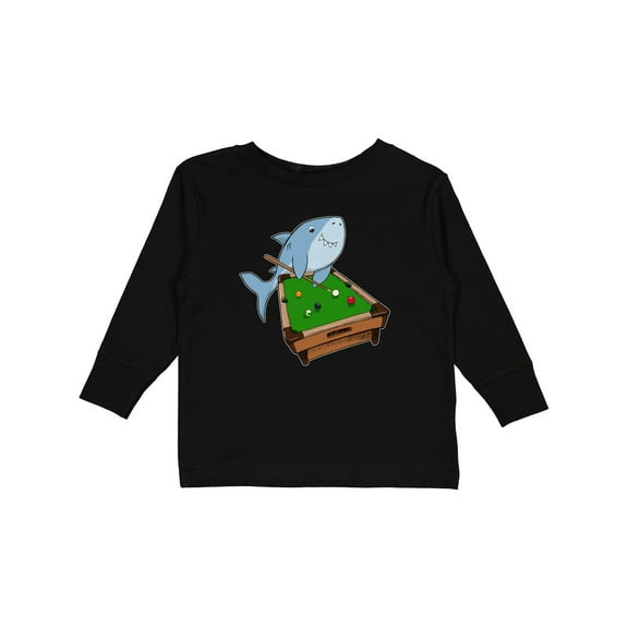 Inktastic Pool Shark Boys or Girls Long Sleeve Toddler T-Shirt