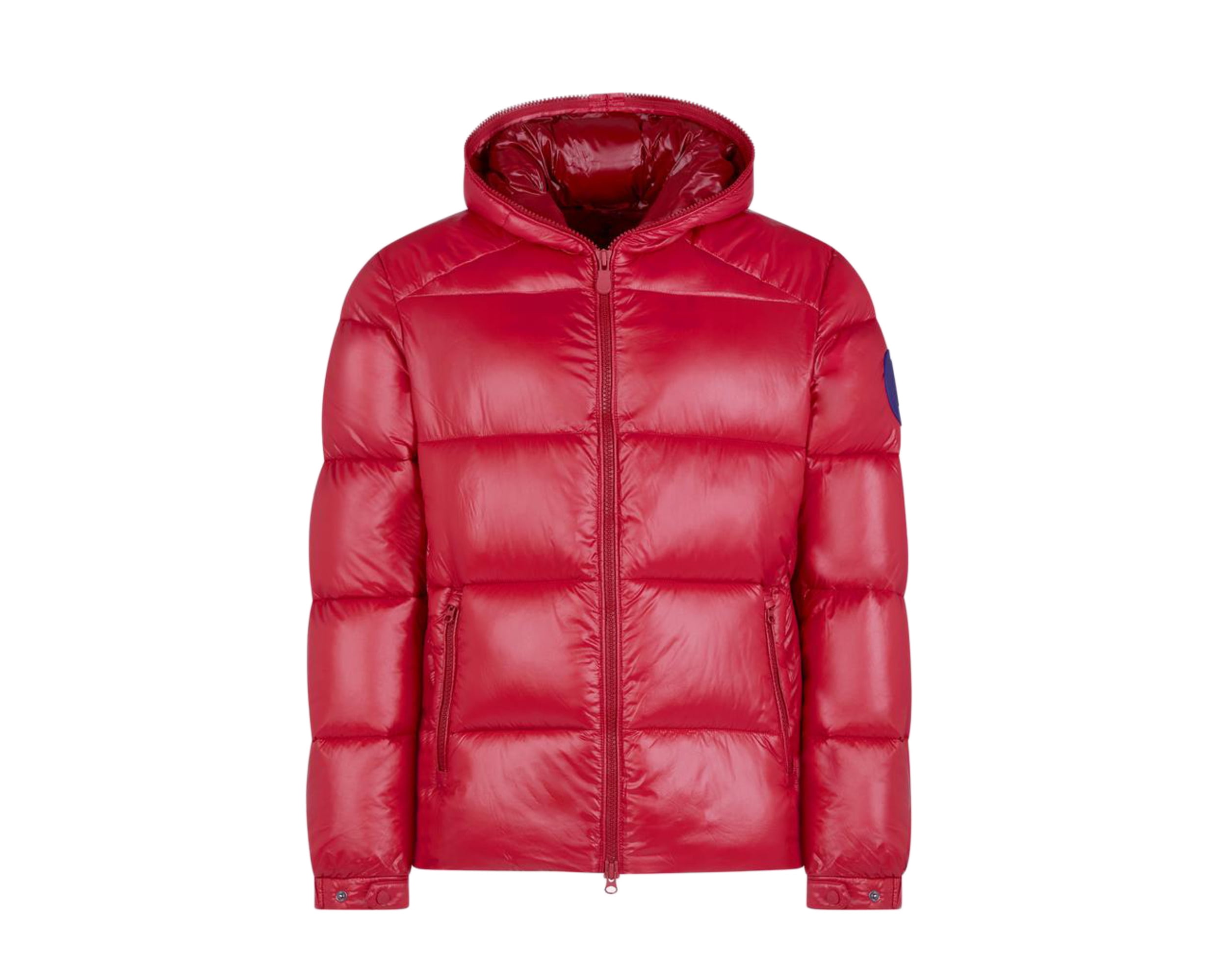 puffer jacket red mens