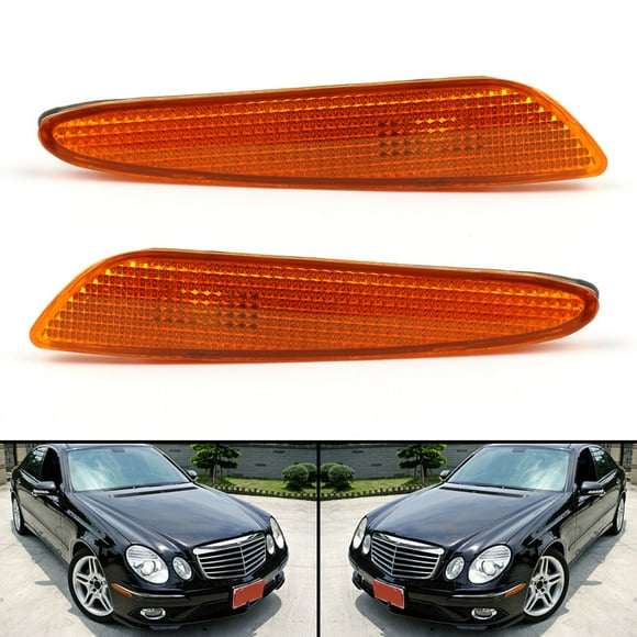 Paire pour Benz W211 E-Class 03-2006 Feu de Marqueur Latéral dans Pare-Chocs Clignotant Lampe