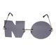 thumbnail image 5 of OUNONA 1Par Gafas De Sol Negras De Creativo Para Fiesta Y Con Estilo Chic, 5 of 7