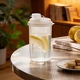 thumbnail image 7 of Fitness Shaking Cup for Protein Powder, Large Diameter Straight Drinking Cup with Leak-proof Lid, Food-grade Plastic Graduated Mixer Bottle, Topliu, 7 of 7