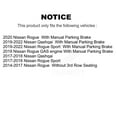 thumbnail image 2 of CMX Front Rear Ceramic Brake Pads Kit for Car Nissan Rogue Sport Qashqai KCX-100323, 2 of 9