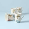 thumbnail image 3 of Butterfly Meadow Hydrangea 4-Piece Mug Set, 3 of 8