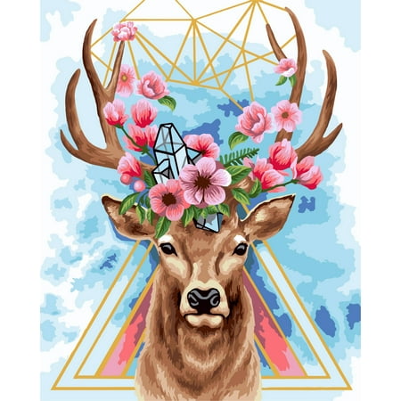 UPC: 4650206103546 | Paint by Numbers kit Crafting Spark Celebration Nature Geometry R023 19.69 x 15.75 in