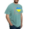 thumbnail image 4 of CafePress - I Love Ukraine Native Ukrainian Flag T Shirt - Mens Comfort Colors Shirt, 4 of 5