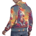 thumbnail image 6 of Goofa Meditating Cute Horse for Men's Hooded Sweatshirt - Lightweight Pullover Hoodie with Kangaroo Pocket, Perfect for Everyday Wear-3X-Large, 6 of 7