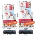 thumbnail image 6 of AOLOA Personalized Toddler Nap Mat for Daycare, Custom Name Kids Sleeping Bag with Pillow and Blanket for Preschool Kindergarten, Pink Flamingo Design Nap Mats Easy Carry, 6 of 8