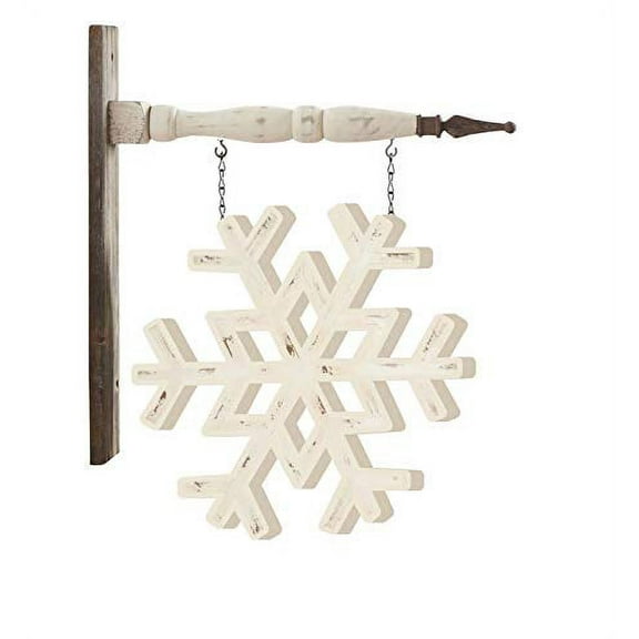 K&K Interiors Arrow Replacement Decorative Hanging Sign, White