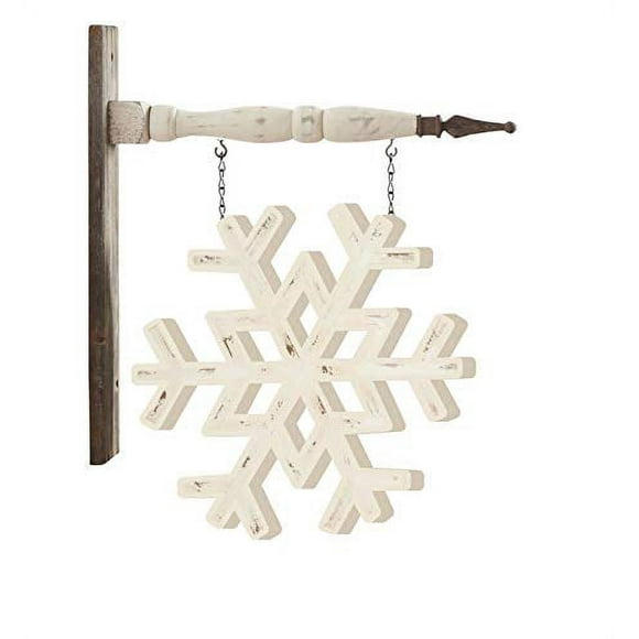 K&K Interiors 53601A-AR White Painted Snowflake Arrow Replacement
