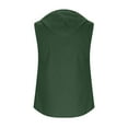 thumbnail image 4 of FRSASU Mens Cotton Linen Hoodies Lightweight Sleeveless Button Down Shirts Casual Hawaiian Beach Yoga Tank Tops Shirts with Pocket Green, 4 of 6