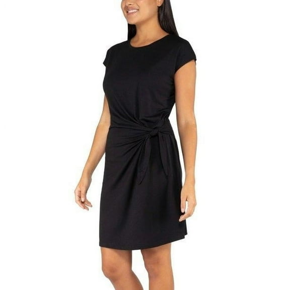 Nicole Miller Sz S Ladies Cap Sleeve Knot Dress Black New with box/tags