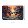 thumbnail image 3 of Front Door Mat Indoor Outdoor Outside Entrance - 16*24in Washable Colorful Wave Dragon Head Thin Bathroom Rugs Fit Under Door, Bath Rugs for Bathroom, Kitchen Rugs Mats for Floor, 3 of 6
