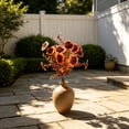 thumbnail image 3 of Fall Outdoor Home Decor Artificial Flowers Pansies and Violets for Living Rooms and Seasonal Arrangements, 3 of 5