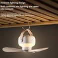 thumbnail image 2 of Ventiladores de Techo Portátiles, 7200 MAh, Recargables, LED, Eléctricos, con Control Remoto, para el Hogar, Exteriores, Camping, Luz Colgante., 2 of 8