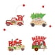 thumbnail image 1 of 4 piezas de adornos navideños con pequeños colgantes de madera pintados de Navidad [tenga en cuenta al realizar un pedido que se enviarán 4 estilos en un  paquete] ANGGREK Otros, 1 of 8