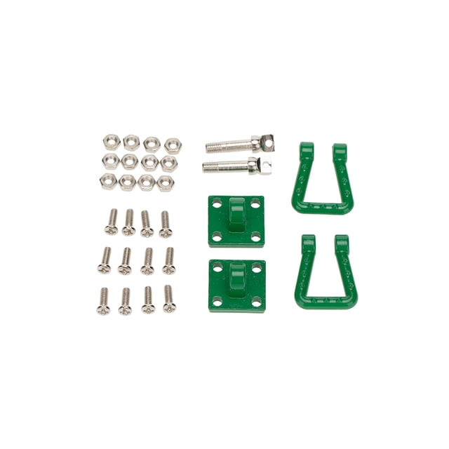 RC Winch Climber Capstan Reparación Dispositivo de reparación Múltiples colores Metal regalos de cumpleaños Control remoto Reemplazo de automóvil para SCX10D90 Verde 2 piezas Kearding FN001749-04