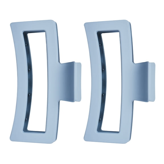 Gimme Beauty Thick Hair - X-Long Hair Holds More - Velvet-Like Finish Clip for All Lock Types - Non-Slip, Firm-Hold Daily Wear Accessory - Essential, Retractable Clip - Blue