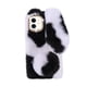 thumbnail image 1 of 1pc Fluffy Decorative Funda Teléfono Peluche Cubierta Teléfono Compatible Para Iphone 12 Mini, 1 of 6