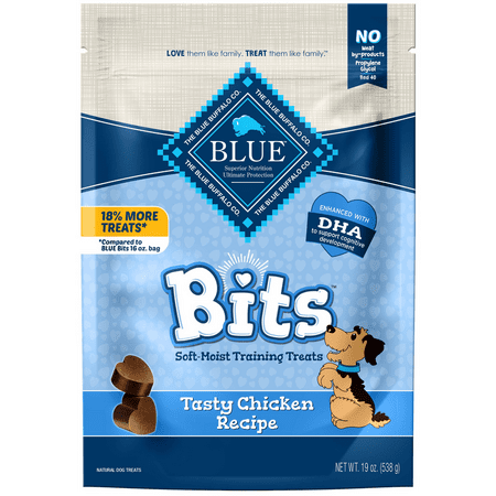 Blue Buffalo BLUE Bits Training Treats Chicken Flavor Soft Treats for Dogs, Whole Grain, 19 oz. Bag