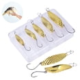 thumbnail image 1 of Metal sequins Golden and silver oblique piece leech simulation bait fishing tackle, 1 of 8