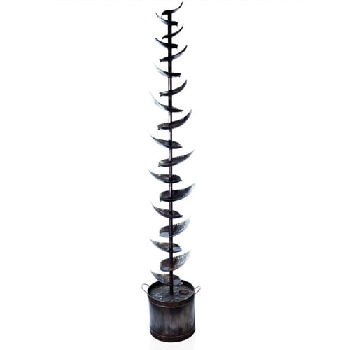 70" Metal Silver Tiered Fountain by Alpine Corporation