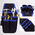 thumbnail image 4 of Bolsa Porta Herramientas Profesional Para Electricistas Negro cinta Azul, 4 of 6