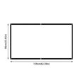 72 Inch Projection Screen 169 Foldable Crease Portable Projector