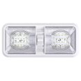 thumbnail image 3 of 5 Pack Leisure LED RV LED Ceiling Double Dome Light Fixture with ON/OFF Switch Interior Lighting for Car/RV/Trailer/Camper/Boat DC 12V Natural White 4000-4500K 48X2835SMD (Natural White 4000-4500K, 5), 3 of 4