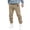 Khaki, variant on Awwp Mens Sweatpants, Thermal High Waisted Sweatpants Pattern Printed Gym Joggers Pants for Men Black L