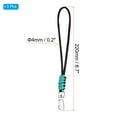 thumbnail image 2 of 8.7" Paracord Braided Lanyard Keychain Survival Wrist Strap with Hook Green 3 Pack, 2 of 6