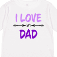 thumbnail image 4 of Inktastic I Love my Dad Fathers Day Boys or Girls Long Sleeve Toddler T-Shirt, 4 of 5