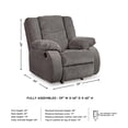 thumbnail image 4 of Signature Design by Ashley Tulen Rocker Recliner in Gray, 4 of 13