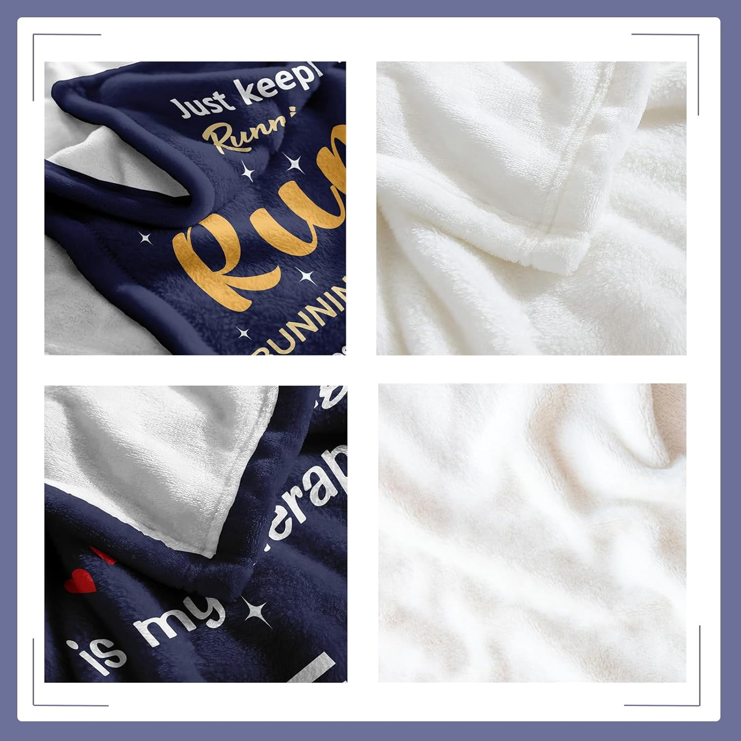 Running Gifts for Women/Men, Marathon Gifts for Runners, Running Accessories for Women, Cross Country/Marathon Presents, Track and Field Gift Blanket 50"X60"