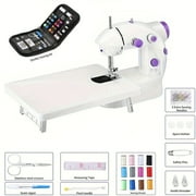 Kit of Mini Sewing Machine for Beginners, Easy Automatic Sewing Machine with Extension Table, Household Electric Portable Sewing Tool with Sewing Kit, Small, for All Age, Kids or Adults