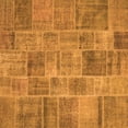 thumbnail image 1 of Ahgly Company Indoor Square Patchwork Orange Transitional Area Rugs, 3' Square, 1 of 1