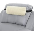 thumbnail image 5 of Sherpa Fleece Lumbar Support Pillow with Headrest, Memory Foam Recliner Chair Cushion for Back Pain, Big High Back Support with Chair Headrest for Elderly (Beige), 5 of 15