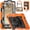 Black/Orange, variant on HXCASEAC Case for Samsung Galaxy Tab A9+/ A9 Plus Case 11 Inch, Protective with Screen Protector/Hand Strap/Pen Holder, Sturdy Shockproof Galaxy A9 Plus Tablet Case 2023 SM-X210/X216/X218 - Black