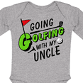 thumbnail image 4 of Inktastic Going Golfing with My Uncle Kids Golf Boys or Girls Long Sleeve Baby Bodysuit, 4 of 5