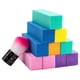 thumbnail image 1 of Bloques para pulir uñas naturales y acrílicas, con cepillo, paquete de 10, 4 caras, multicolor, lima de uñas pulida de doble cara con esponja, 1 of 5