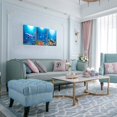thumbnail image 2 of blue ocean fish 3 Pieces Framed Wall Art for Living Room Bathroom Wall Decoration Canvas Print Children''s Bedroom Wall decor Office Kitchen Home Decoration Underwater World Watercolor Painting, 2 of 6