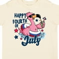 thumbnail image 4 of Inktastic Happy 4th of July with Patriotic Flamingo Boys or Girls Toddler T-Shirt, 4 of 5