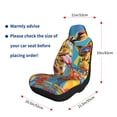 thumbnail image 5 of Sikiie Colorful Giraffes with Drinks Car Seat Covers 2PCs Front Car Seat Covers Universal fit for Most Cars SUVs and Trucks-1, 5 of 9