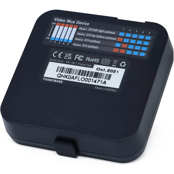 THINKWARE Multiplexer Box Accessory TWA-MB100 for Up To 5 Channel Recording, Compatible with F200 PRO, F790 and X700 Dash Cams
