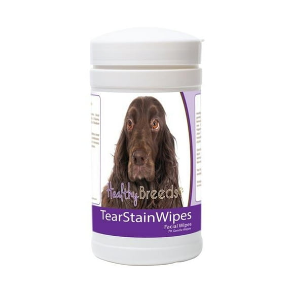 Healthy Breeds 840235179429 Field Spaniel Tear Stain Wipes - 70 Count