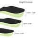 thumbnail image 2 of Unique Bargains 1 Par de Plantillas para Aumento de Altura que se Ajustan a la Talla de Zapato 1.5cm Verde Negro, 2 of 6