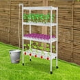 thumbnail image 4 of 4-Tier Hydroponic Grow Kit – Indoor Vertical Garden with 108 Planting Holes, Adjustable Water Pump, and Wheels – Compact & Efficient, Ideal for Vegetables, Herbs, and Flowers, 4 of 11
