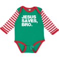 thumbnail image 3 of Inktastic Jesus Saves Bro Christian Boys or Girls Long Sleeve Baby Bodysuit, 3 of 5
