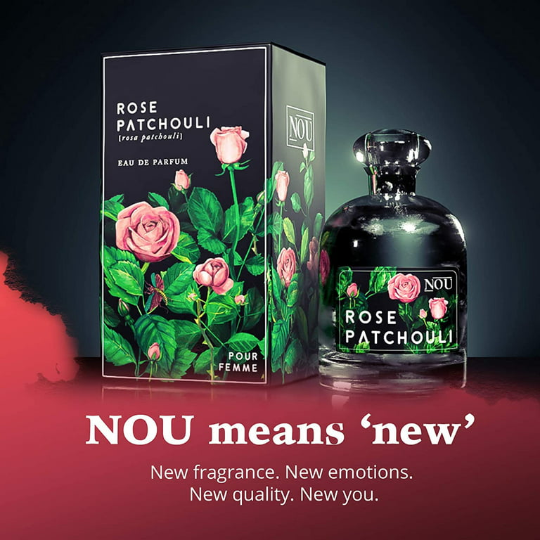 nou Rose and Patchouli Perfume – Floral Perfume with Sweet, Citrus