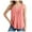 Pink, variant on yueewhu Tank Top for Women Loose Fit Sleeveless Shirts V Neck Summer Clothes Ruched Women's Tees and Tanks Curved Hem (Red, XXL)